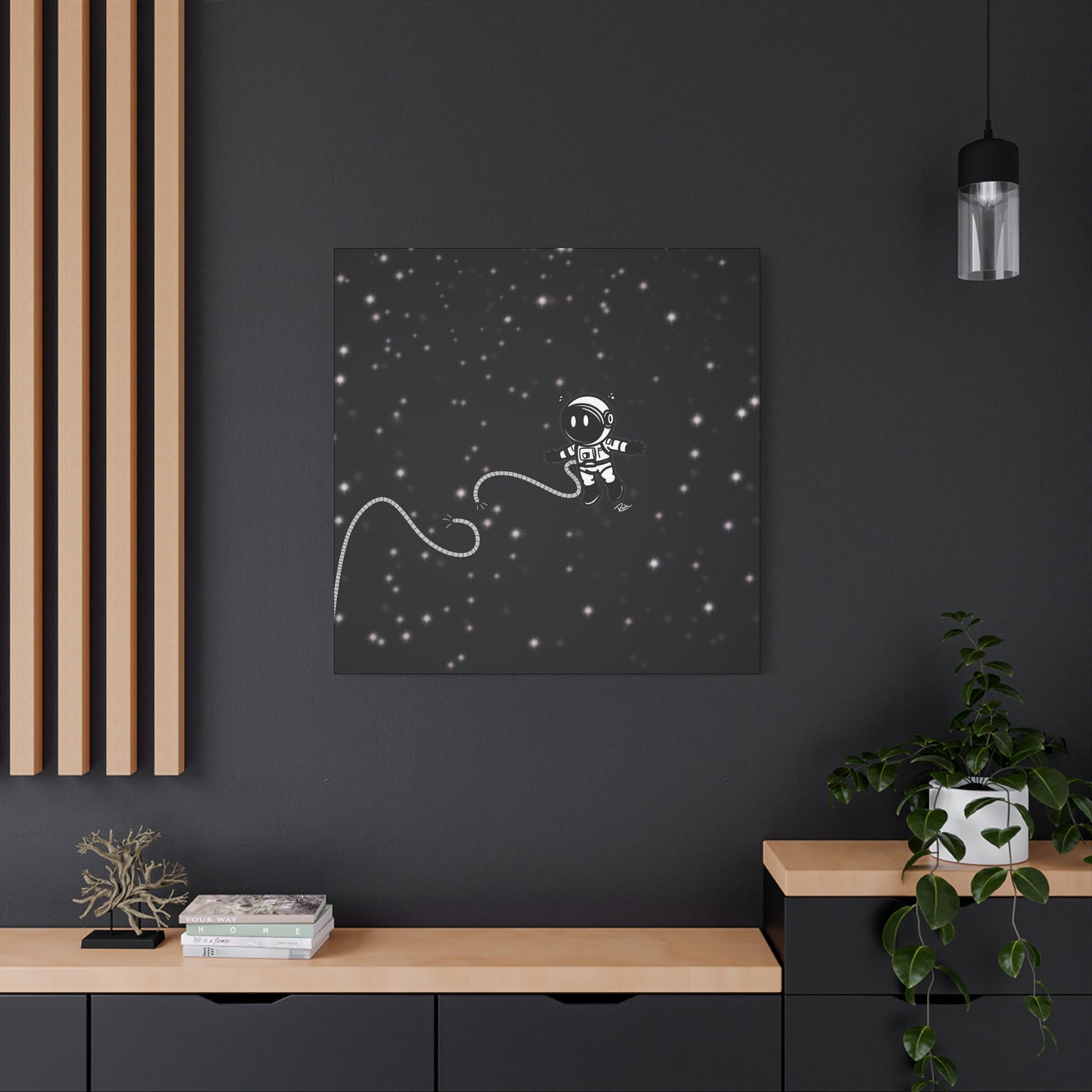 "UNTETHERED" — Floating Astronaut In Space Wall Art