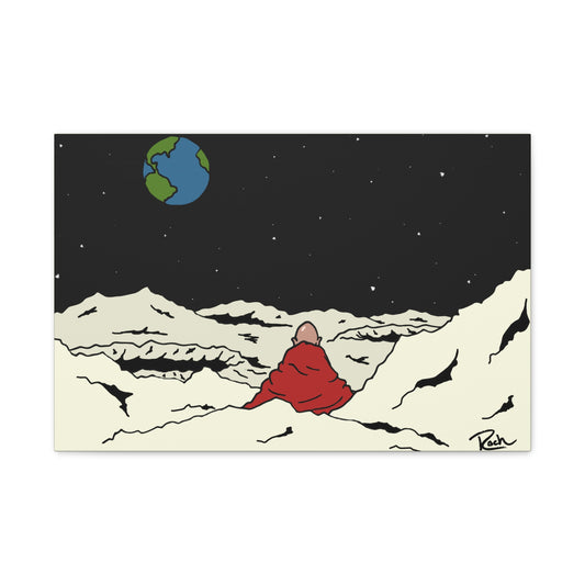 "LUNAR" - Man on the Moon Wall Art