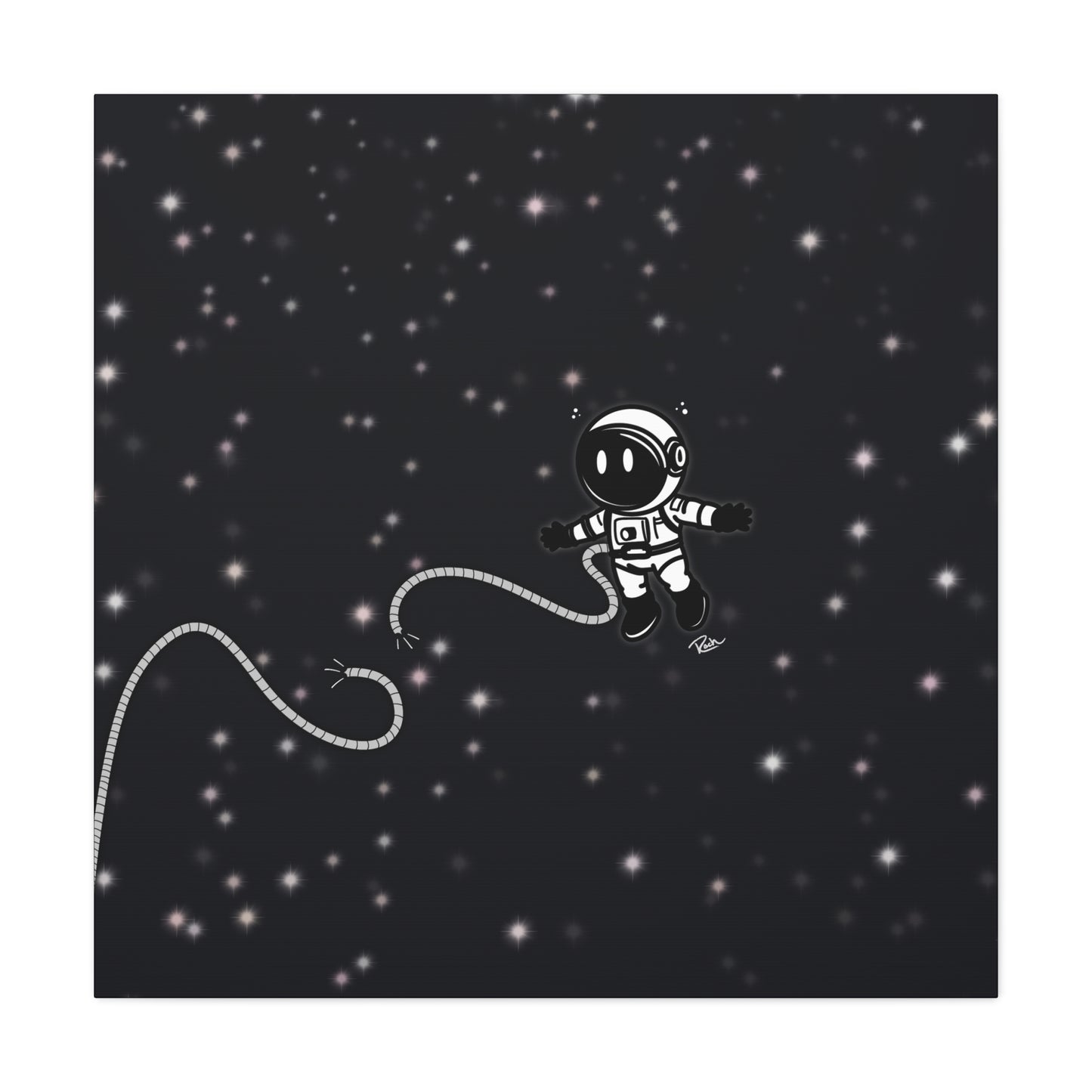 "UNTETHERED" — Floating Astronaut In Space Wall Art