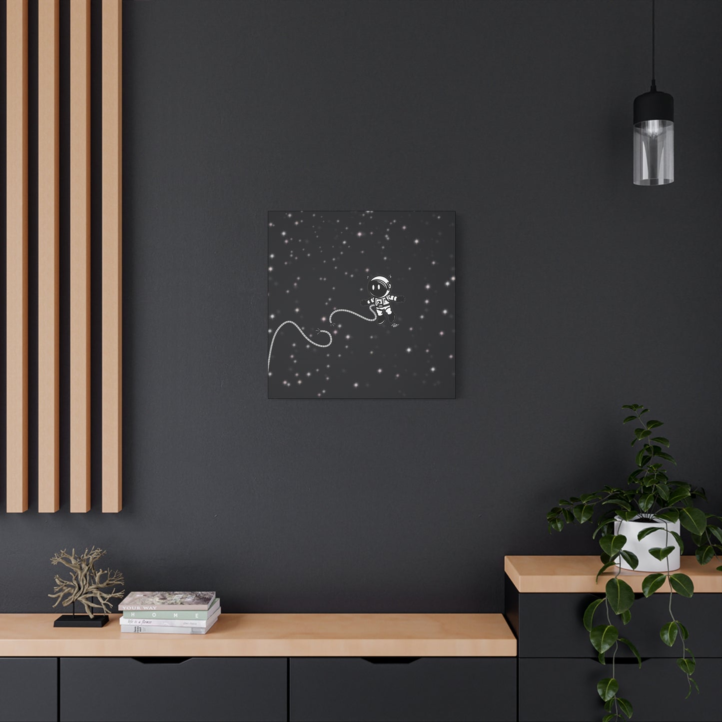 "UNTETHERED" — Floating Astronaut In Space Wall Art