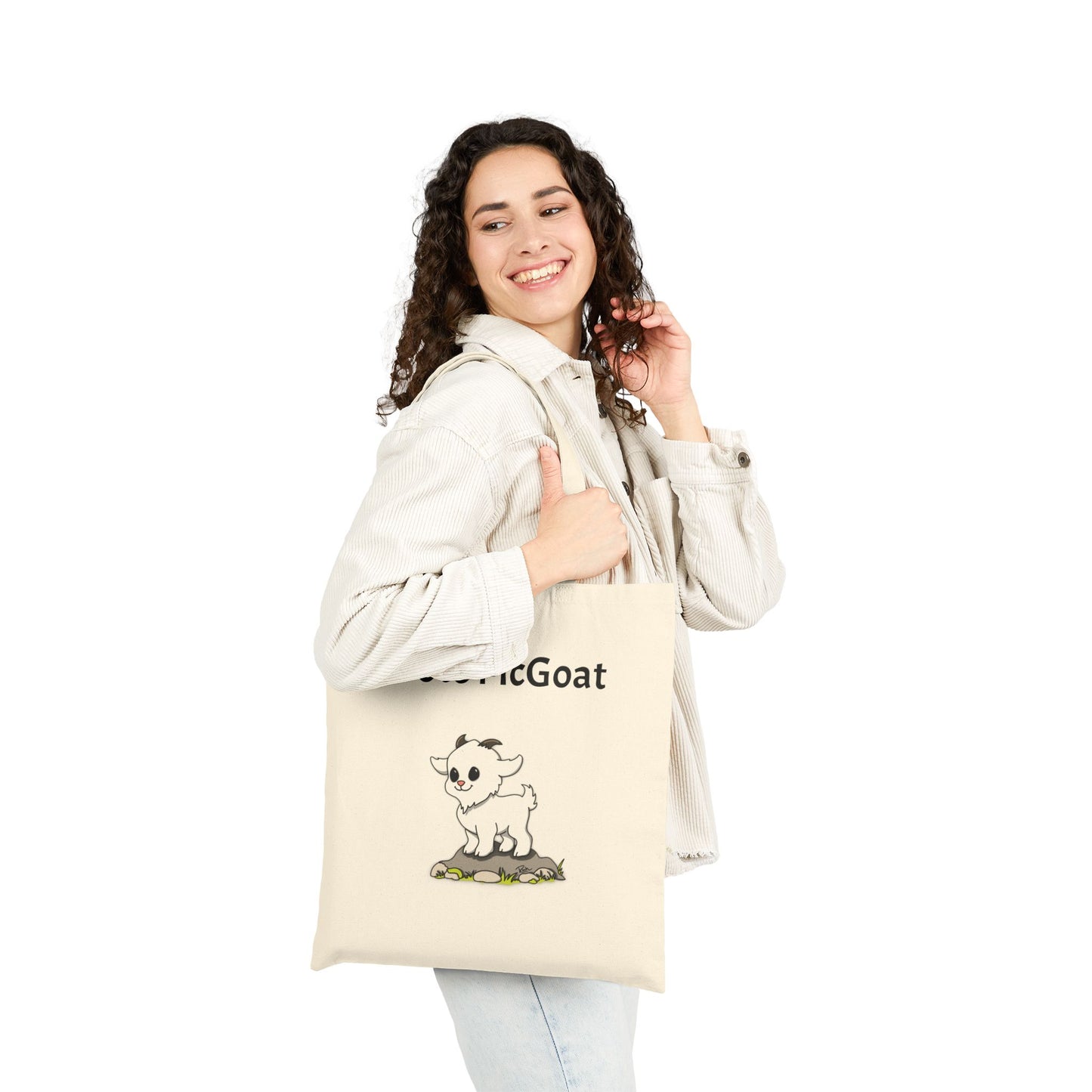 "TOTE MCGOAT" -  G.O.A.T Canvas Tote Bag