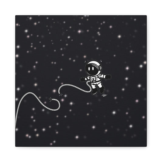 "UNTETHERED" — Floating Astronaut In Space Wall Art