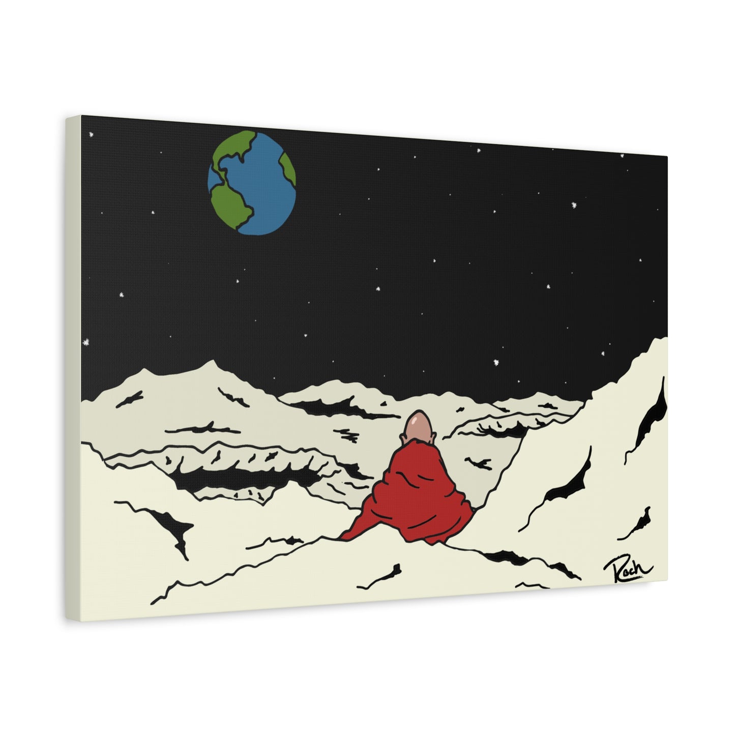 "LUNAR" - Man on the Moon Wall Art