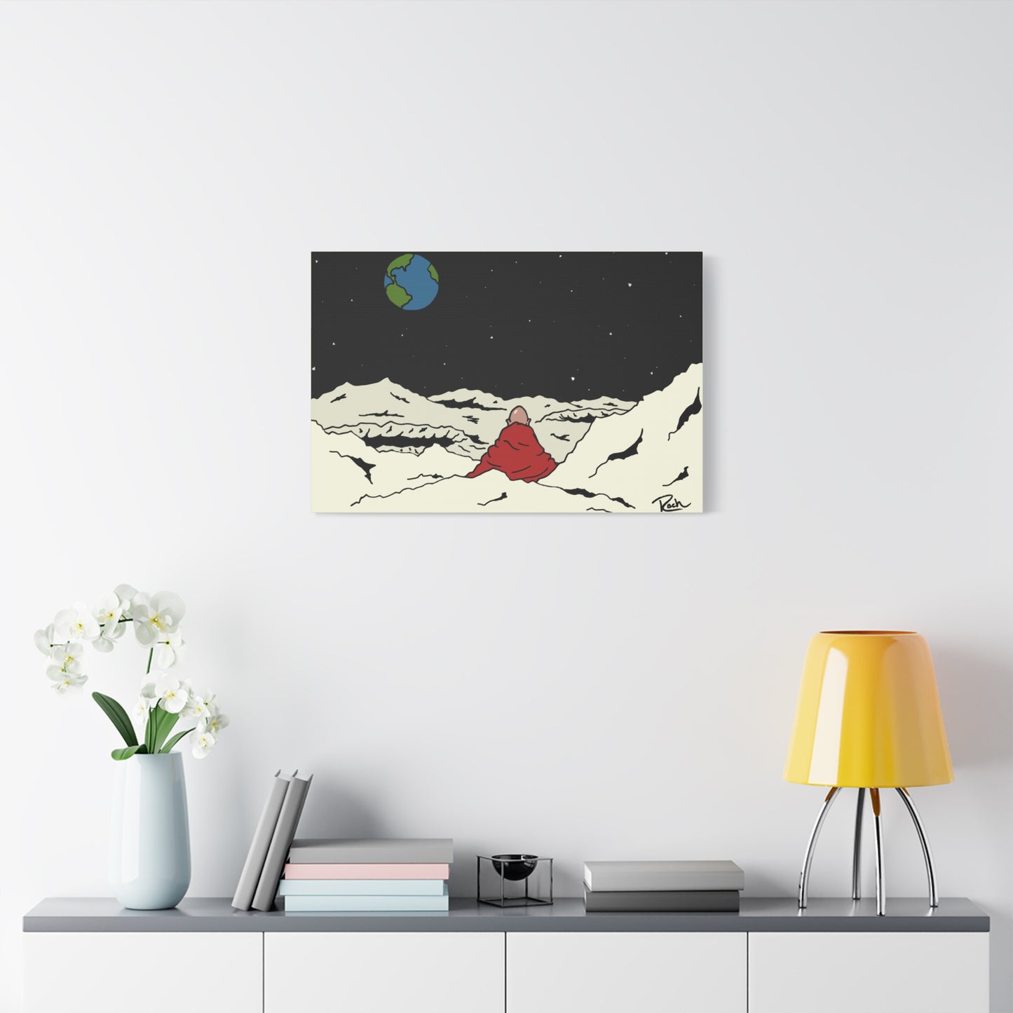 "LUNAR" - Man on the Moon Wall Art