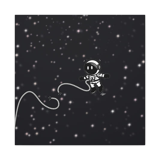 "UNTETHERED" — Floating Astronaut In Space Wall Art