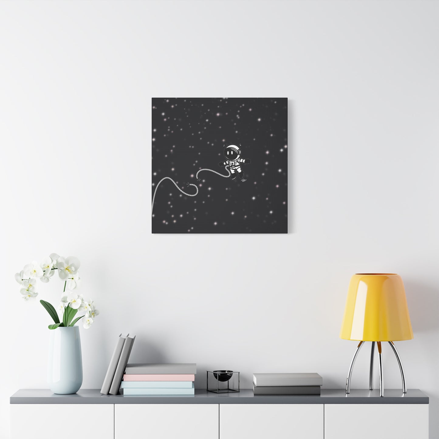 "UNTETHERED" — Floating Astronaut In Space Wall Art
