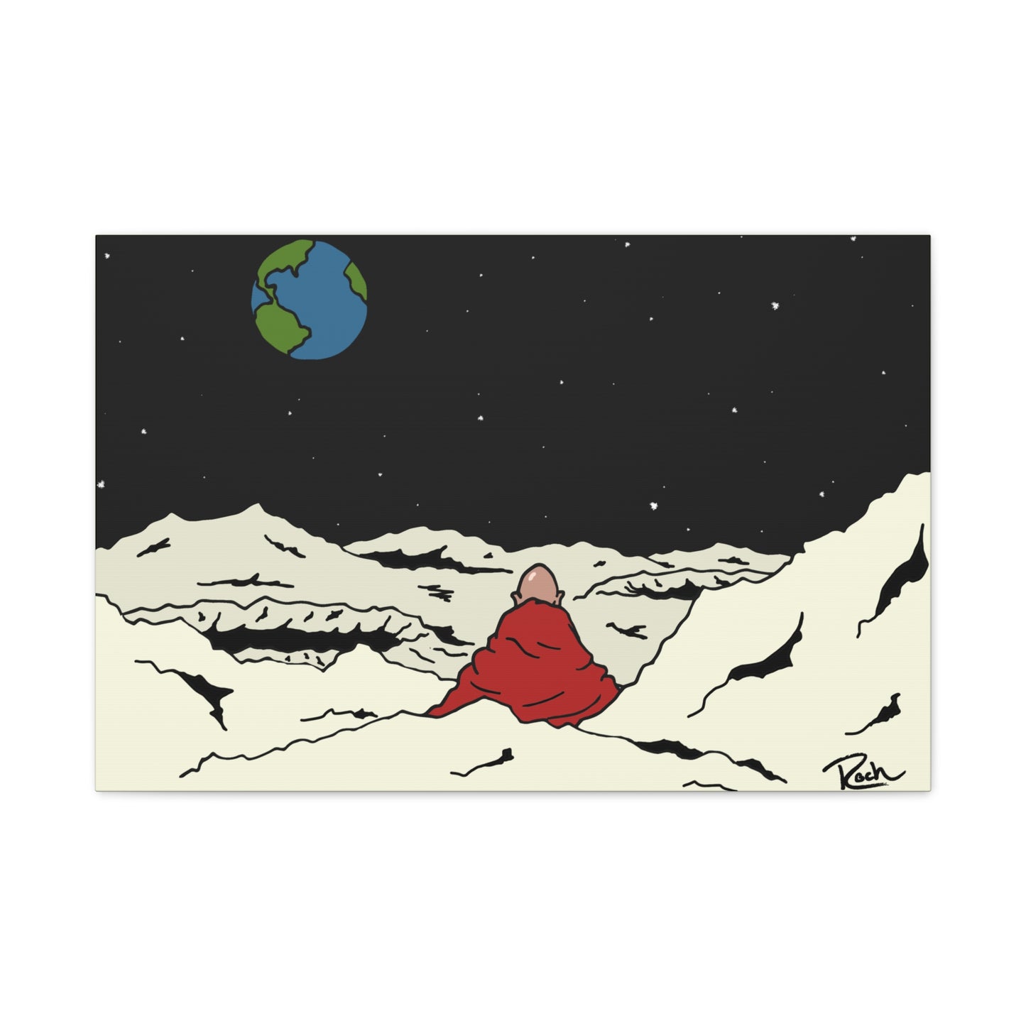"LUNAR" - Man on the Moon Wall Art
