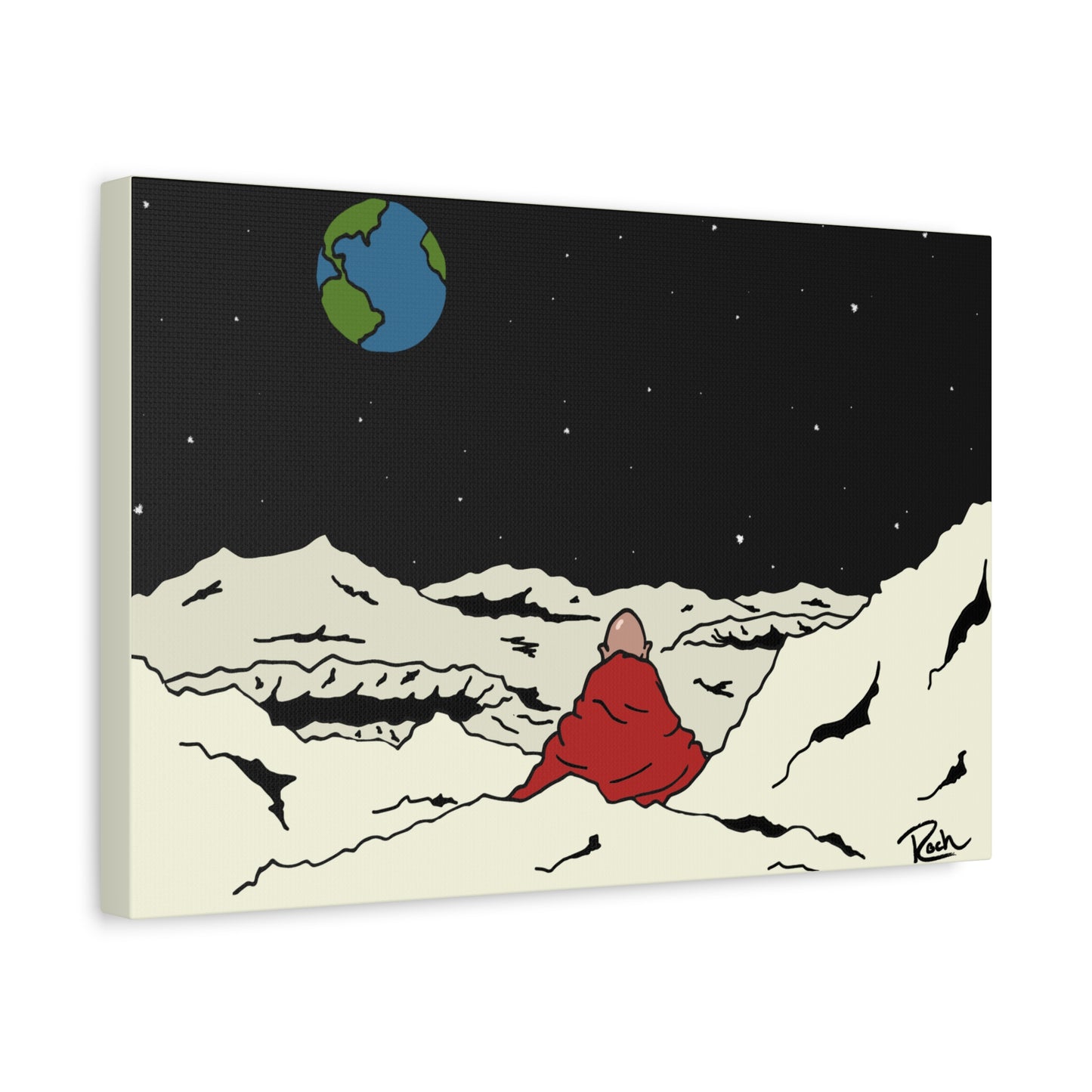 "LUNAR" - Man on the Moon Wall Art