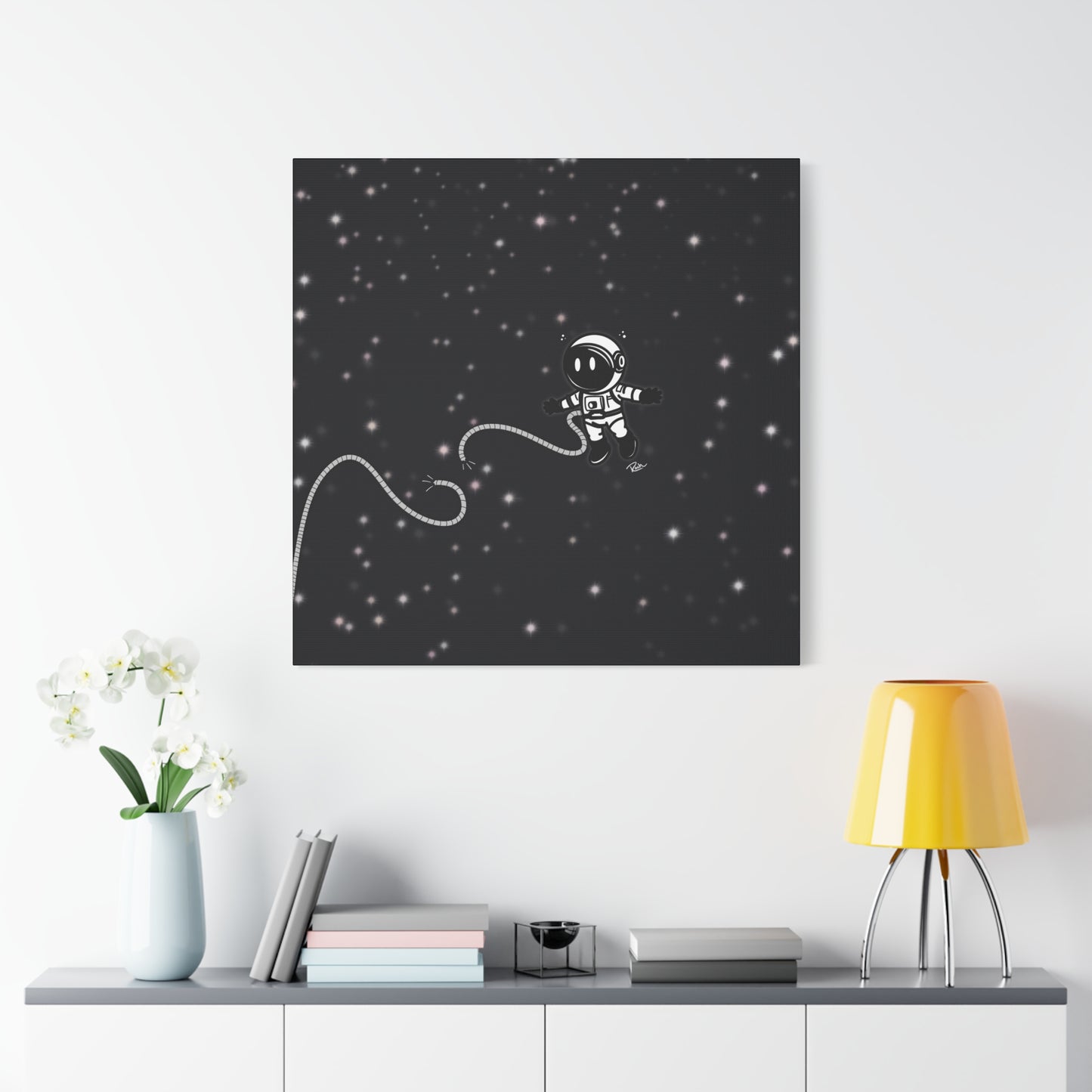 "UNTETHERED" — Floating Astronaut In Space Wall Art