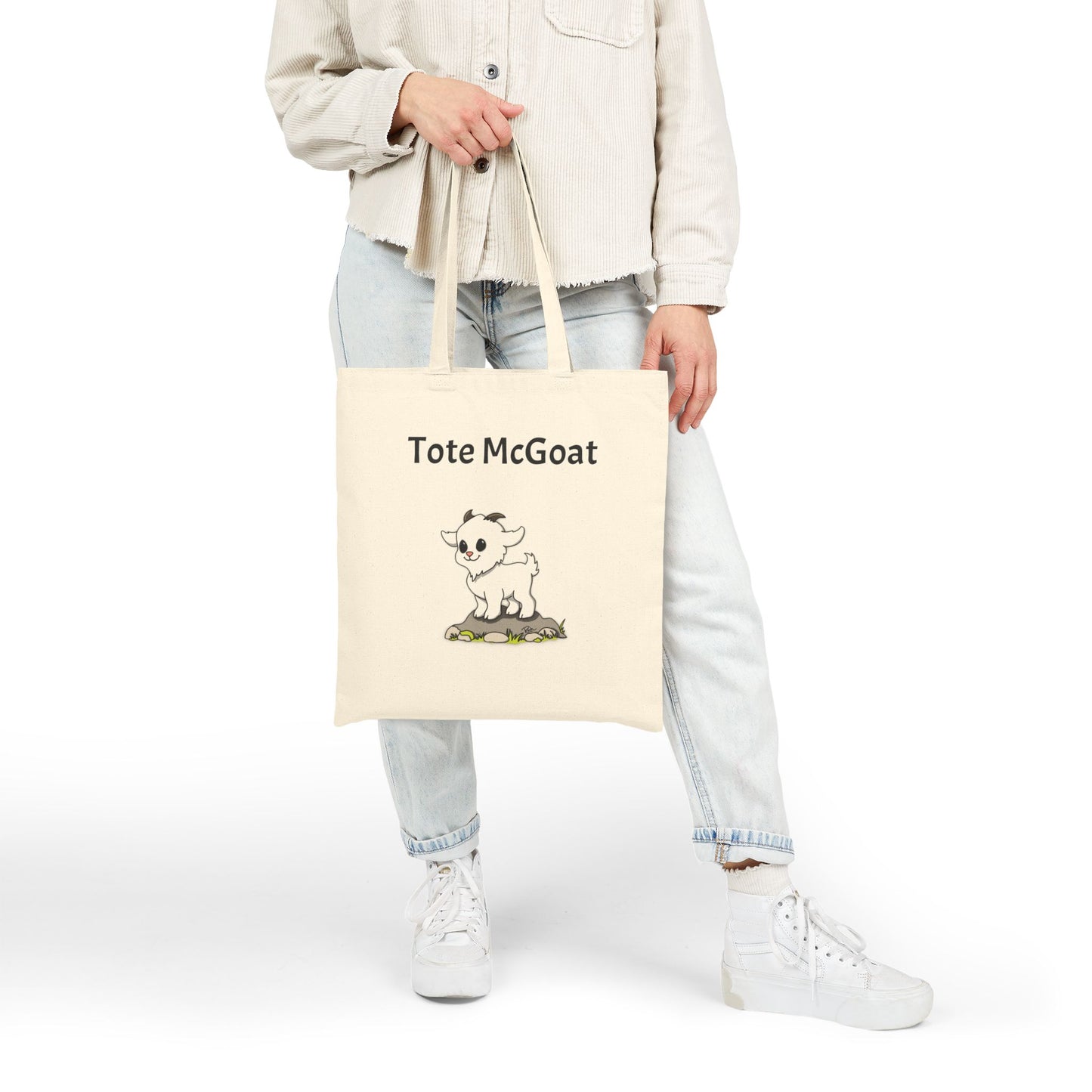 "TOTE MCGOAT" -  G.O.A.T Canvas Tote Bag